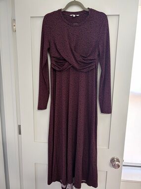 Ripe Burgundy Nursing Maxi Dress (M)